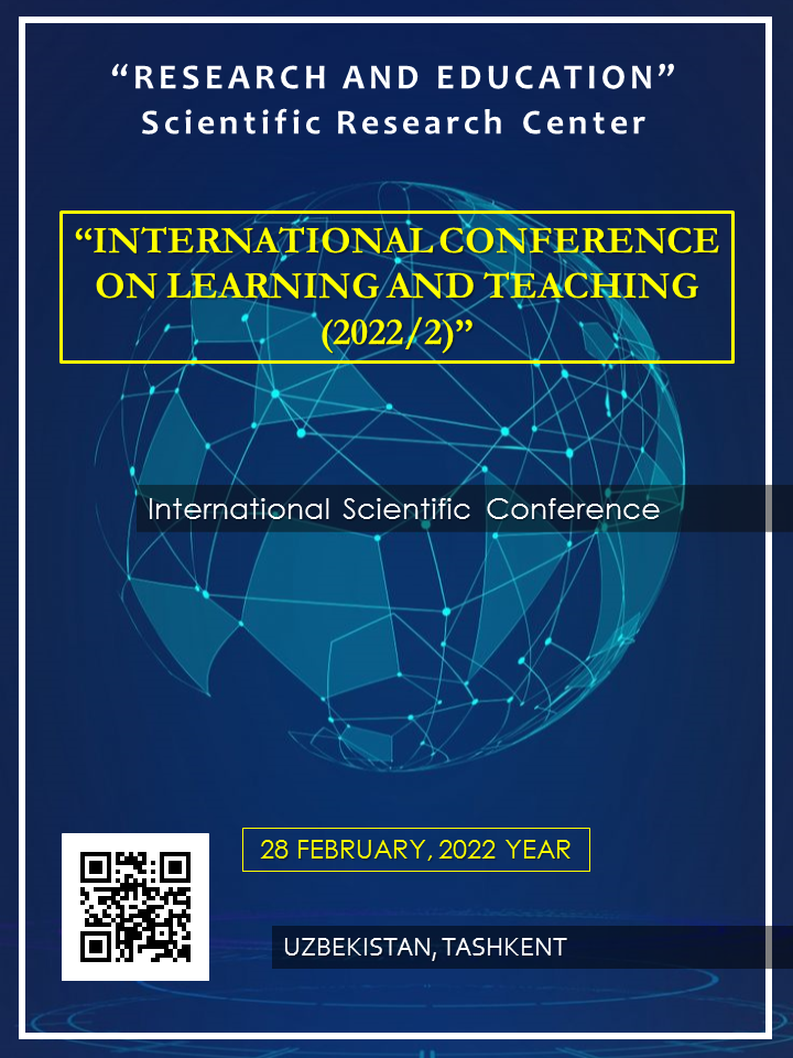 					View Vol. 1 No. 2 (2022): INTERNATIONAL  СONFERENCE  ON  LEARNING  AND  TEACHING 2022/2
				